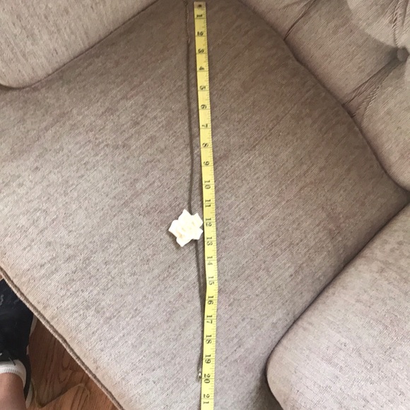 Cream rose Pendant On brown leather cord necklace - Picture 7 of 8